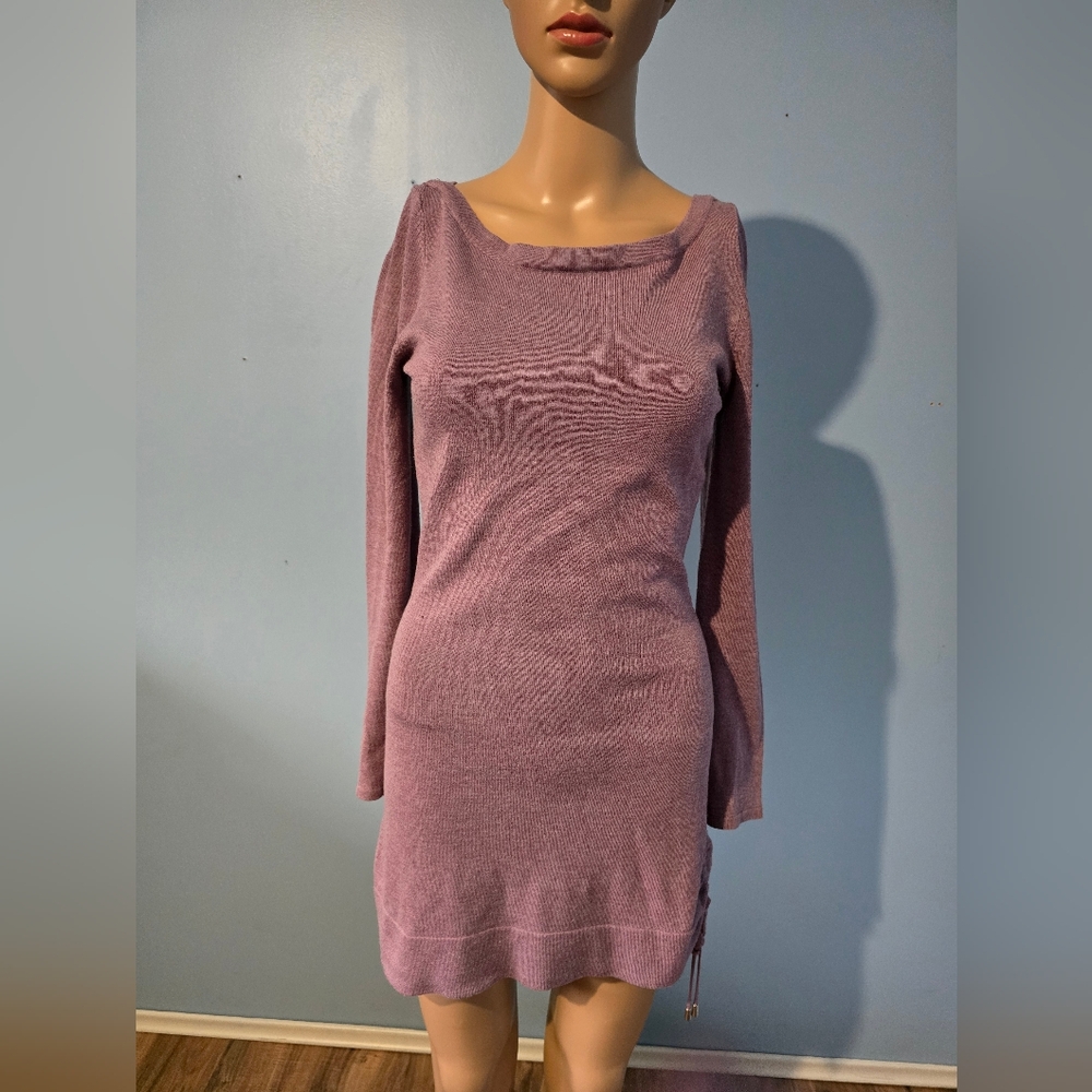 Pink sweater dress